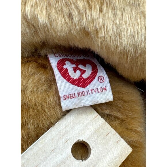 Vtg Ty Beanie Baby Buddy 2001 Christmas Santa Teddy Bear Hat Scarf Large 14” - Picture 7 of 7
